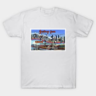 Greetings from Conneaut Ohio - Vintage Large Letter Postcard T-Shirt